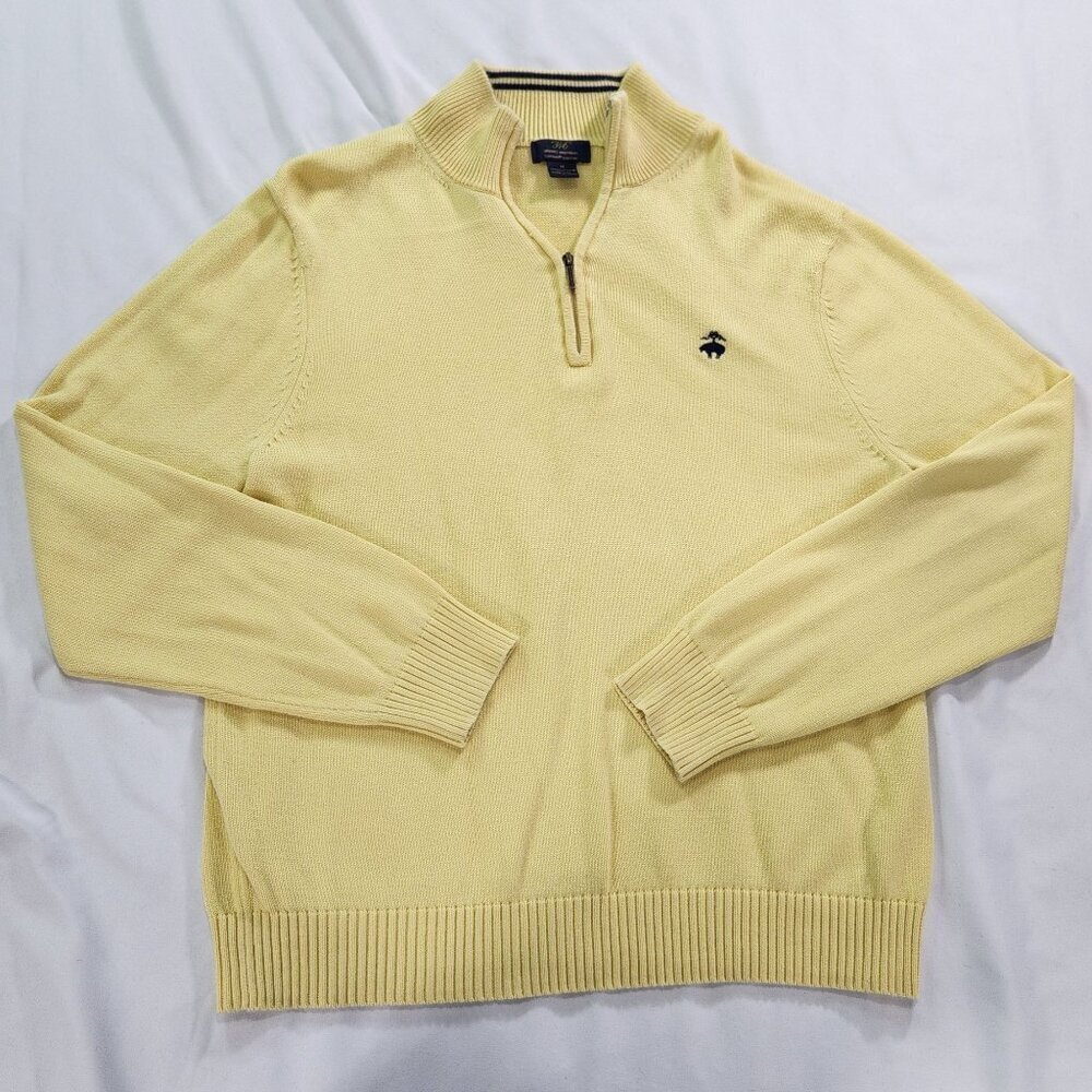 Brooks Brothers 346 Yellow Long Sleeve Pullover Medium